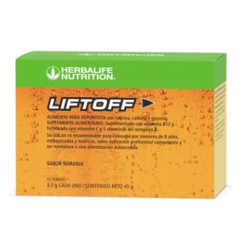 LIFTOFF Sabor Naranja (Caja de 10 sobres)